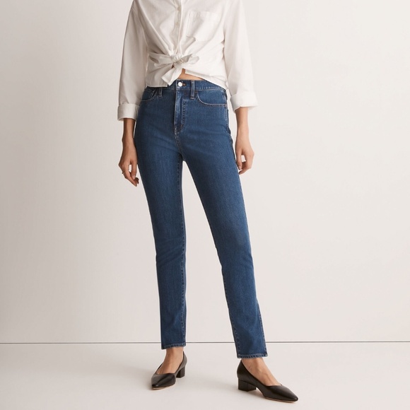 Madewell: High-Rise Roadtripper Skinny Jeans with Slit-Hem - 33 - Picture 2 of 9
